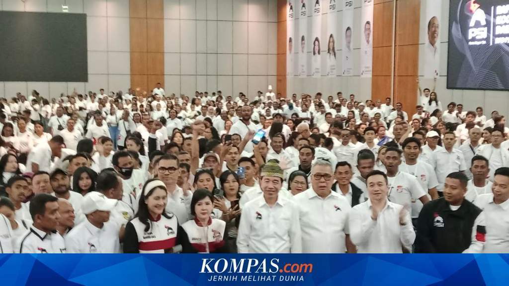 Joko Widodo saat memberikan sambutan dalam Rakorda PSI di Kota Kupang